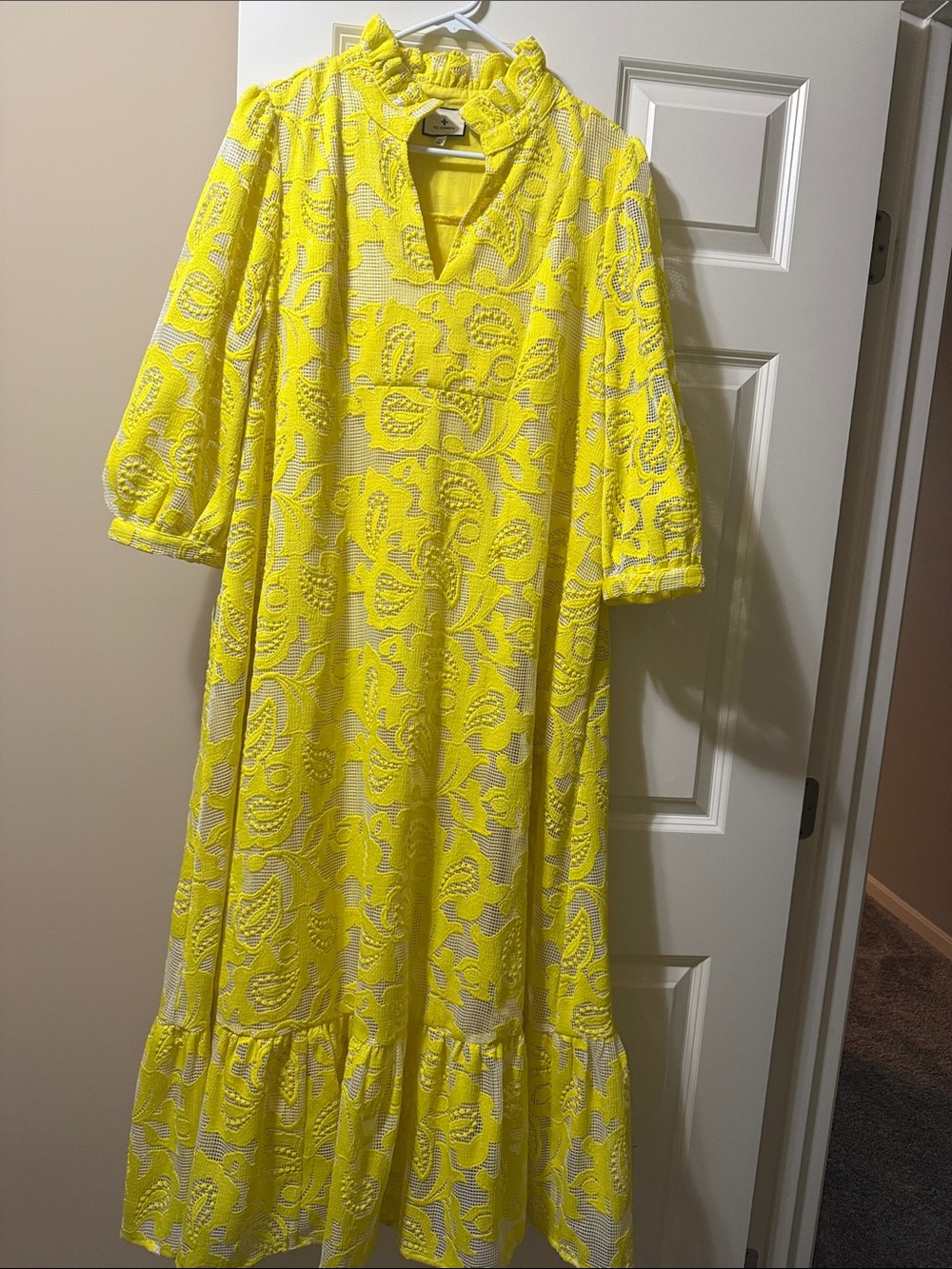 Tuckernuck Yellow Floral Maxi Dress